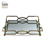 Gold Plated Mirror Tray