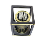 Gold and Black Mild Steel T-Light Candle Lantern(Set of 1)
