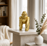Golden Gorilla Sculpture