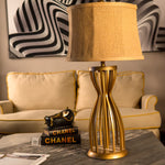 Golden Hourglass Table Lamp