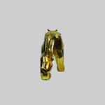 Golden Leopard Pattern Resin Decor Piece: 