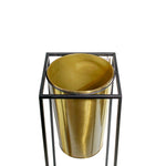 Golden Metal Planter