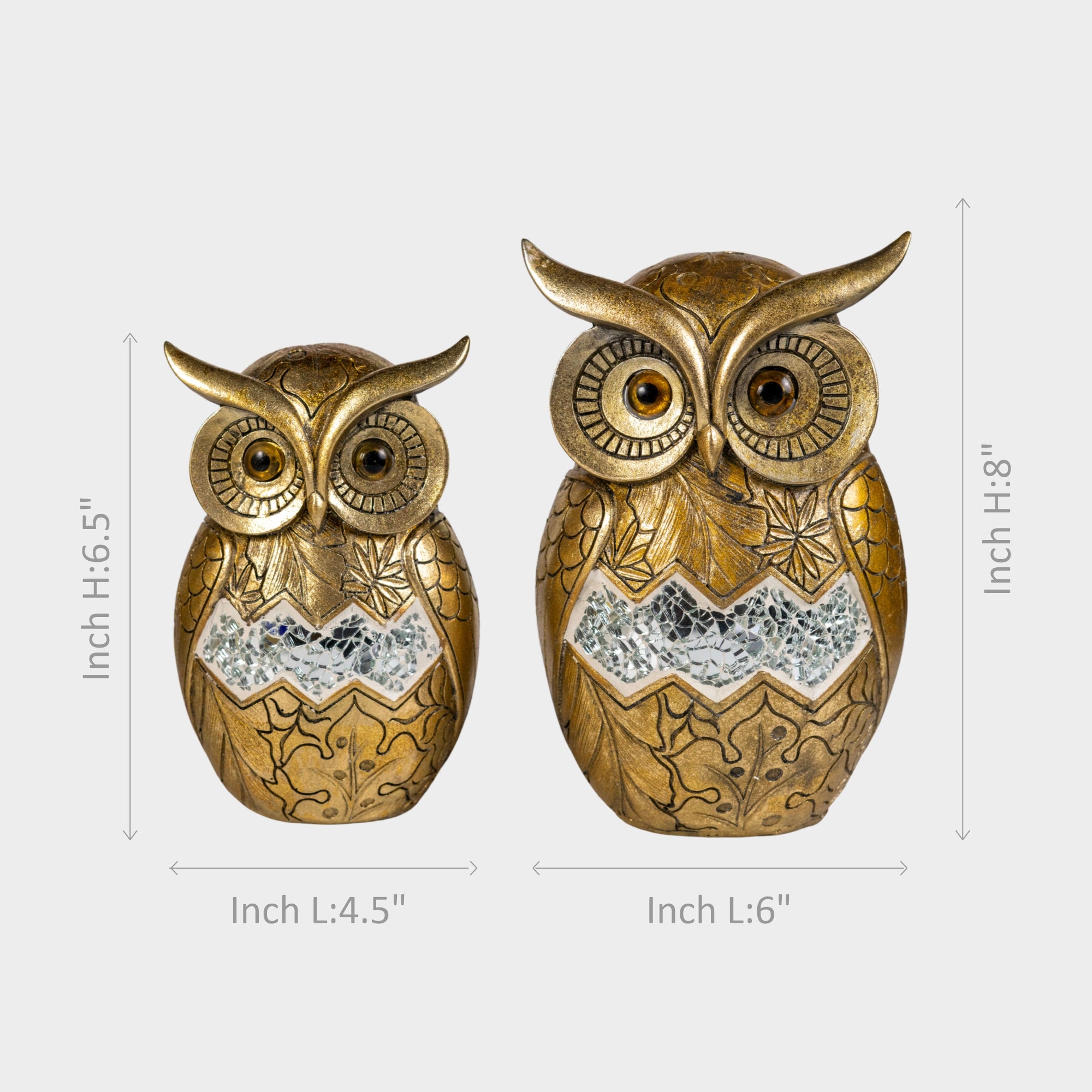 Golden Owl Artifact Set of 2.