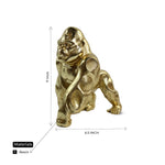 Golden Resin Kong sculpture.