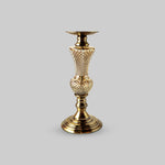 Golden vintage candle holder.