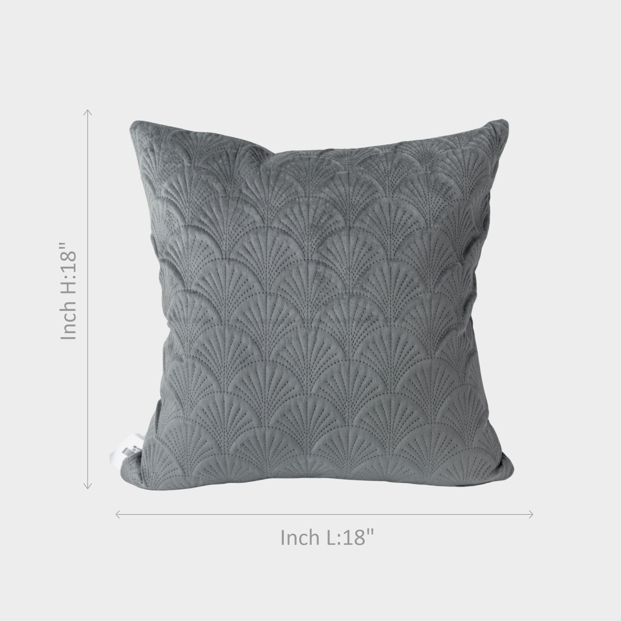 Gray Textured Cushion Cover.