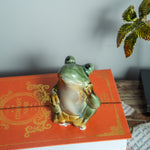 Green Ceramic Frog