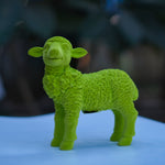 Green Velvet  Sheep Statues