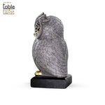 Grey Lucky Owl Art Figure