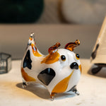 Handcrafted Glass Dog Figurine