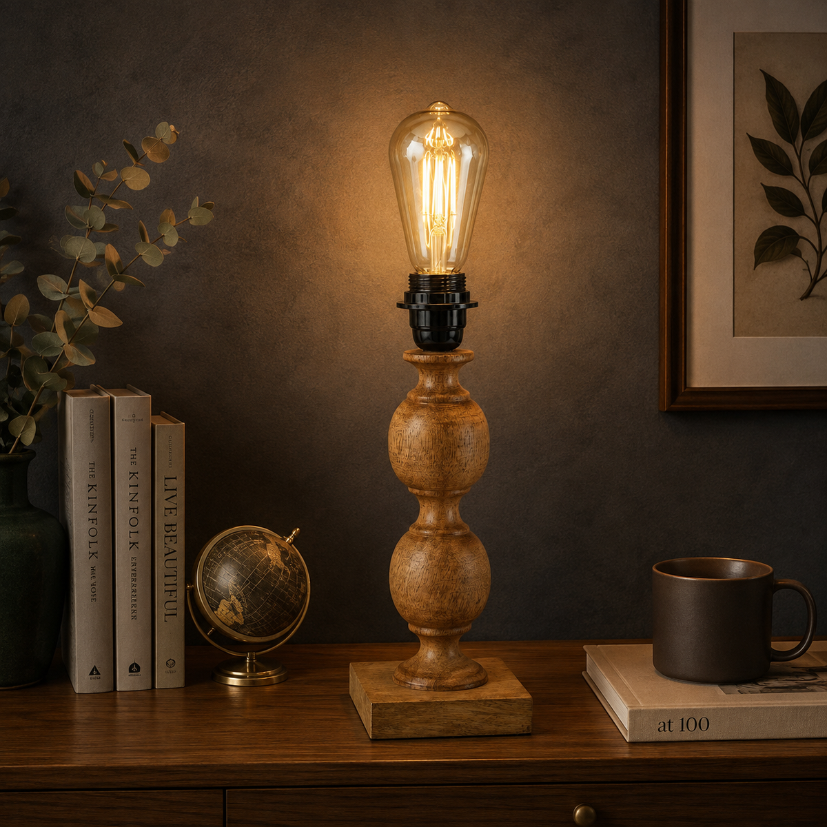Wooden Decorative Table Lamp