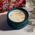 Love Your Life Soy Wax Scented Candle – Blue – 300g