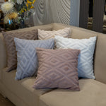 Luxurious Diamond-Textured Throw Pillows