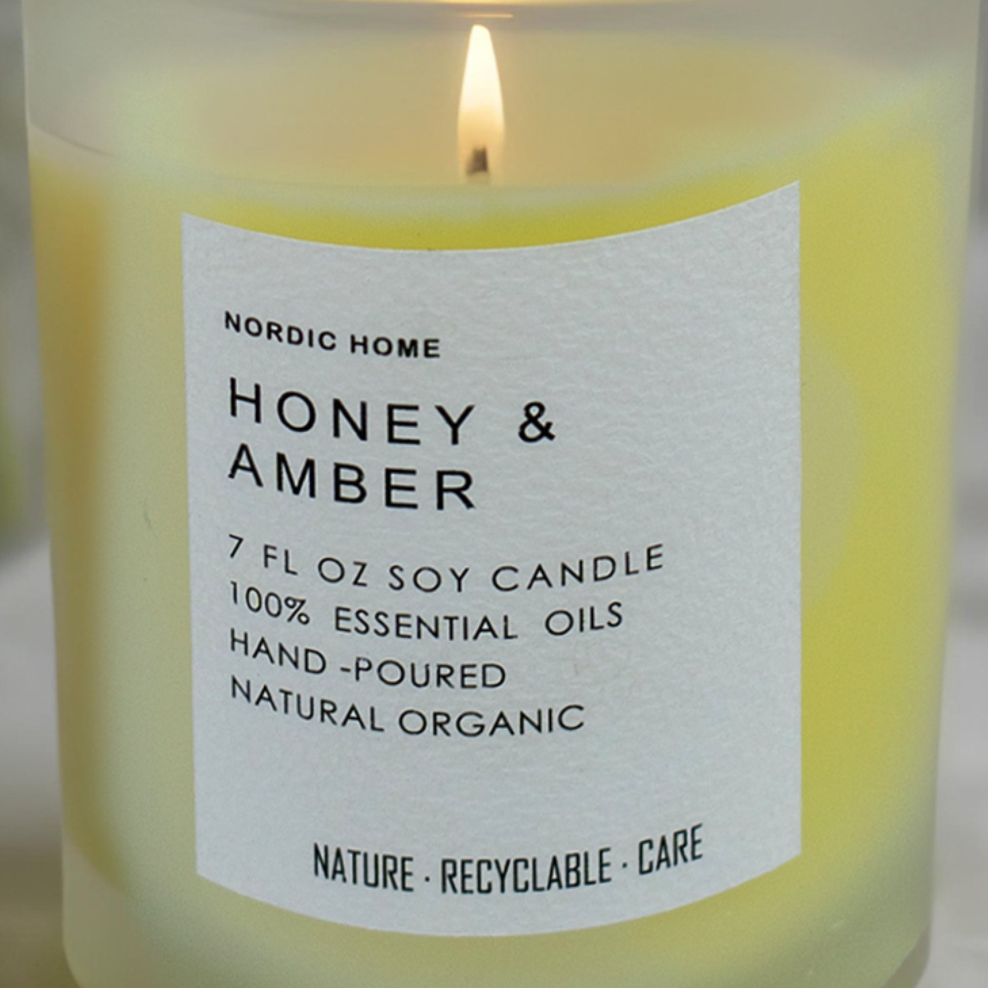 Luxury Aroma soy candle jar.