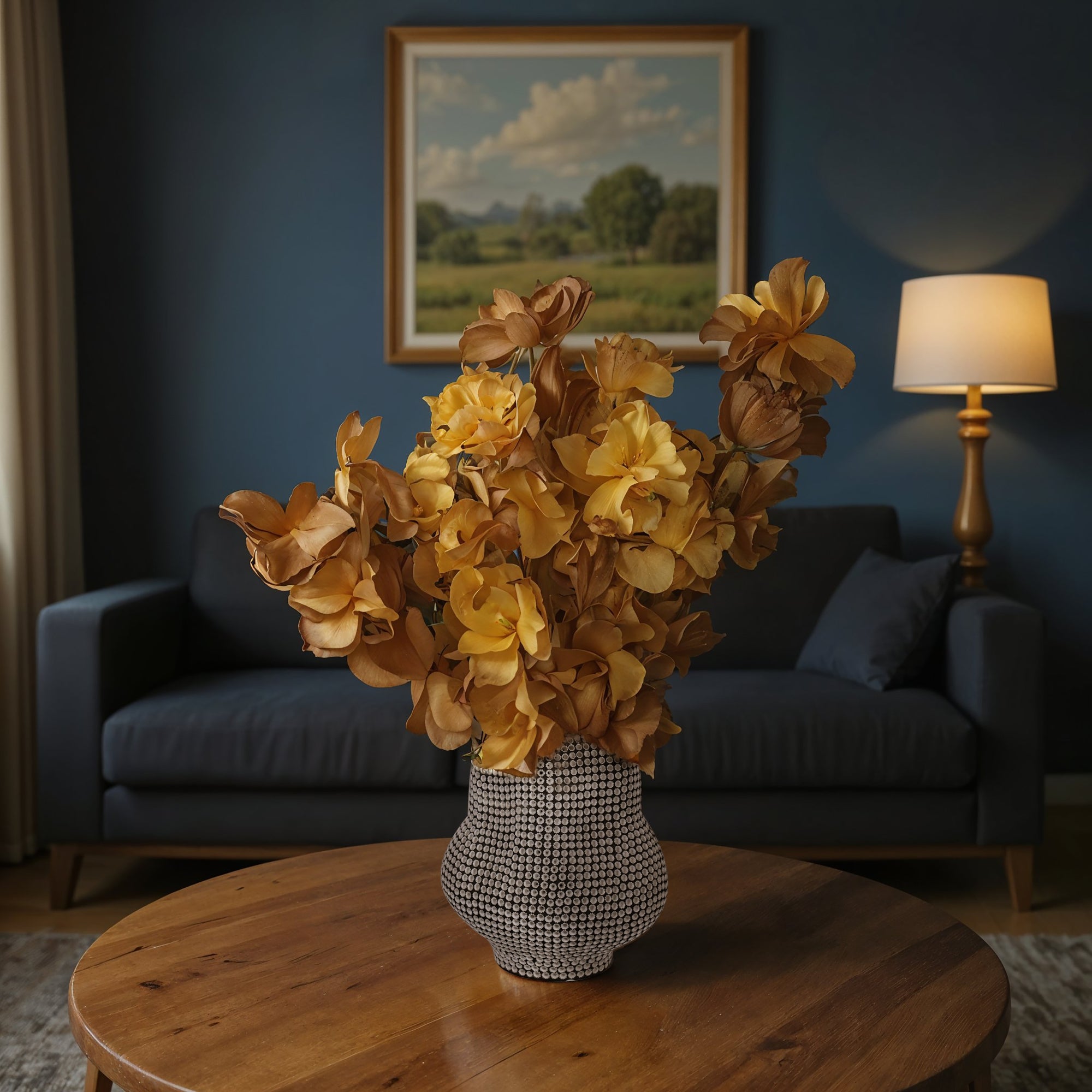 Magnolia with Peach foam flower