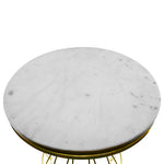 Marble and Gold Side Table