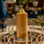 Medium Golden Pillar Candle