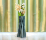 Modern 3D Green Geometric Ceramic Vase 