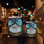 Modern Classy Lucky Owl Resin Art Figure