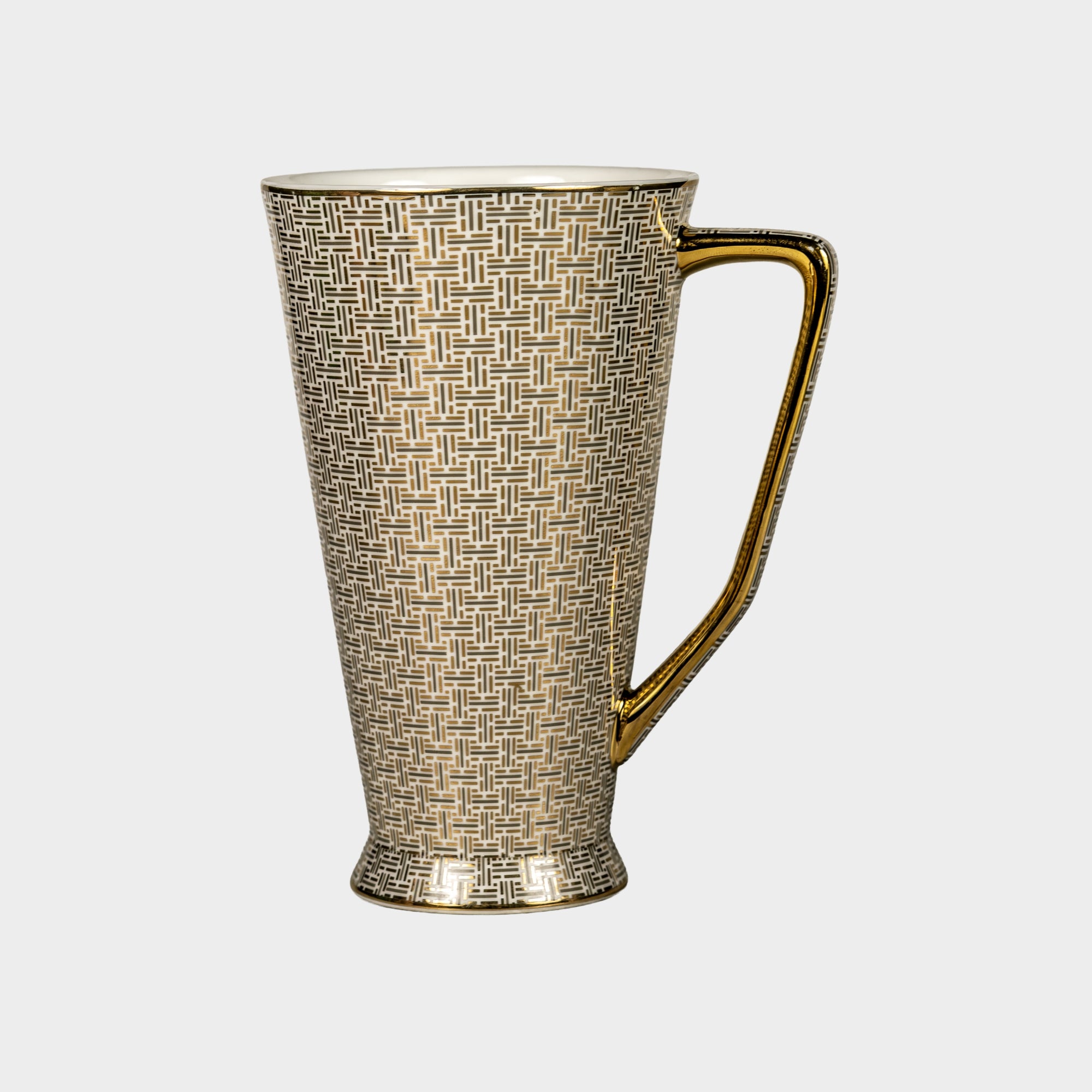 Modern Mesh Design Porcelain Mug 