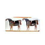 Morden Ceramic Simple Horse Pattern  Tissue box.