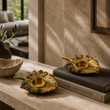 Leaf-Shaped Resin Candle Holder