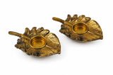 Leaf-Shaped Resin Candle Holder