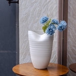 Off-White Ceramic Flower Vase