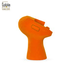 Orange Abstract Bust Face Sculpture.