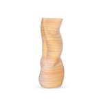 Orange Asymmetric Spiral Ceramic Vases