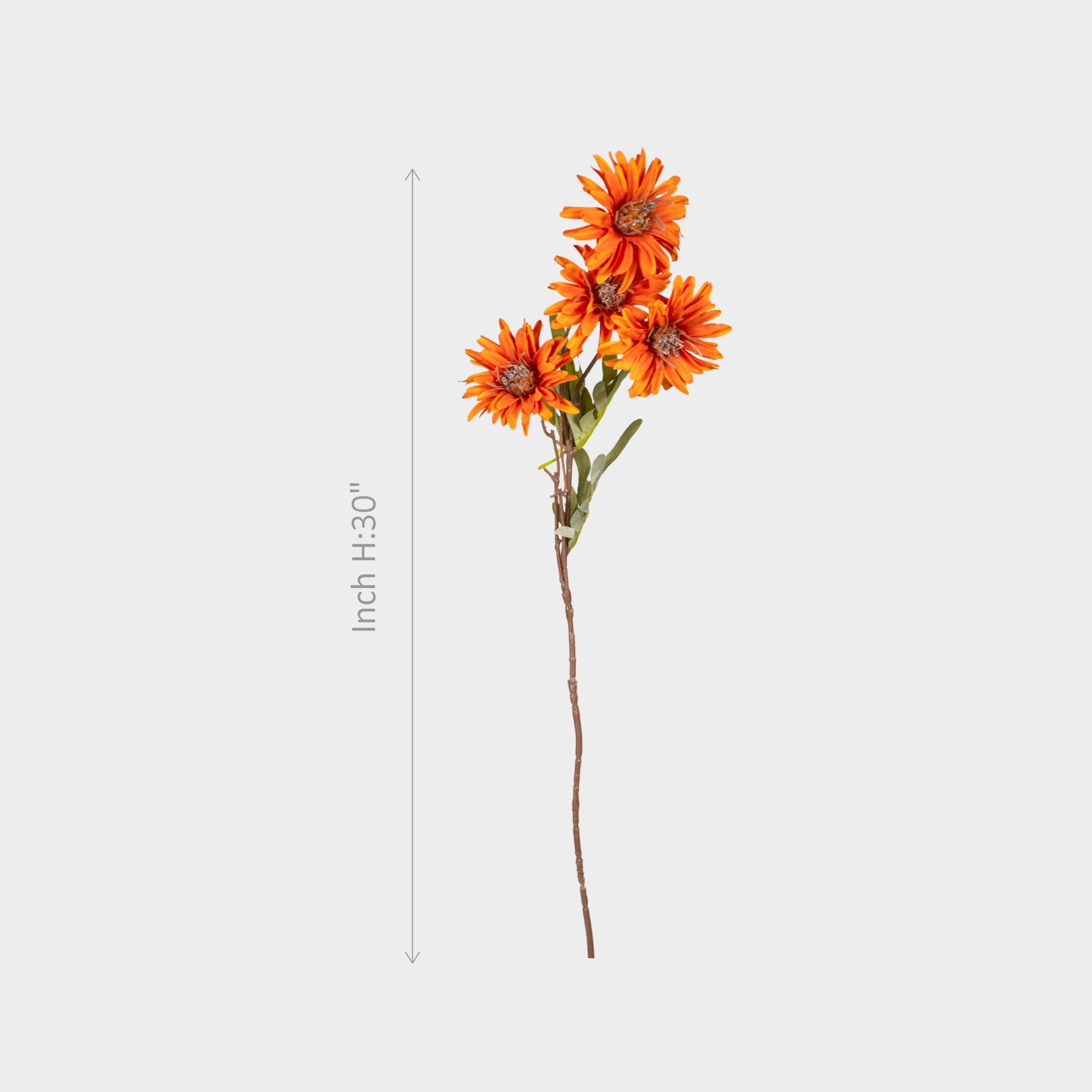 Orange Daisy Artificial Flowers with Realistic Look