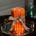 Orange Stick Candles.