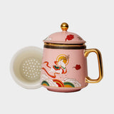 Pink Porcelain Tea Mug.