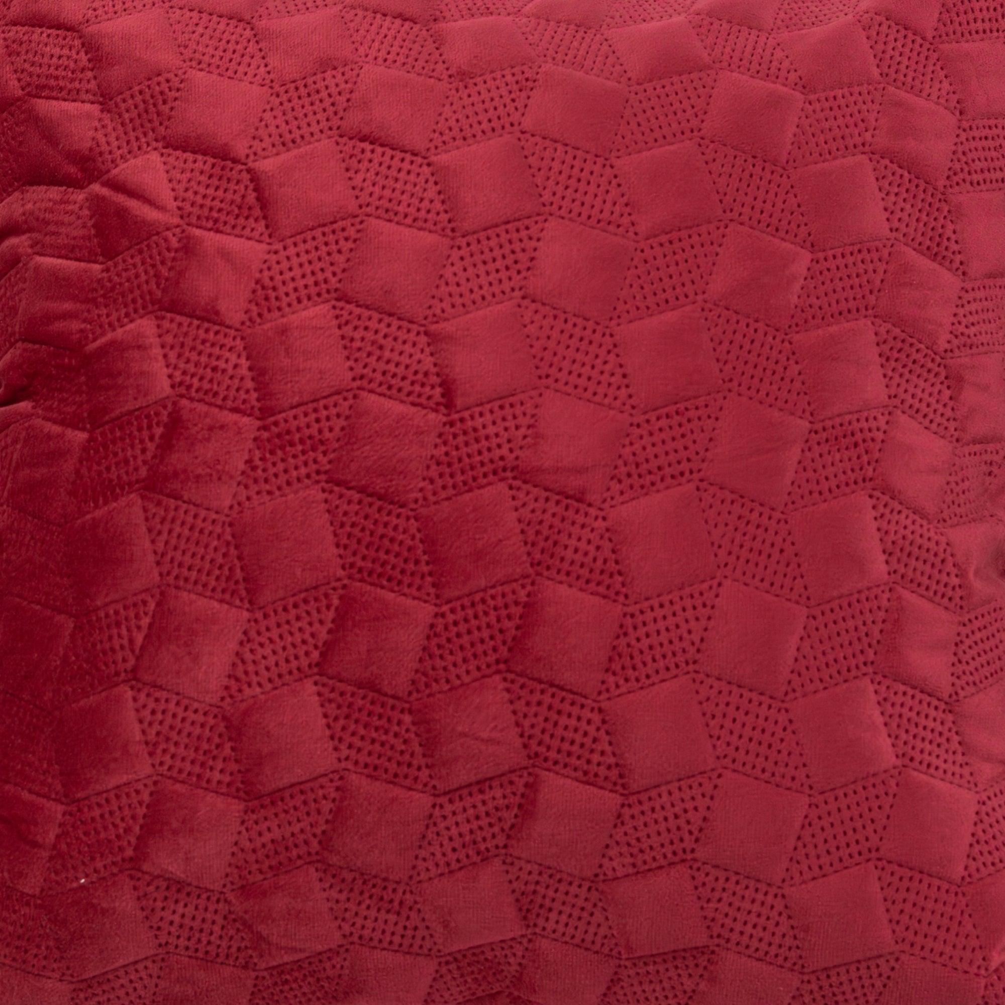 Premium Red Textured Cushion Cover.