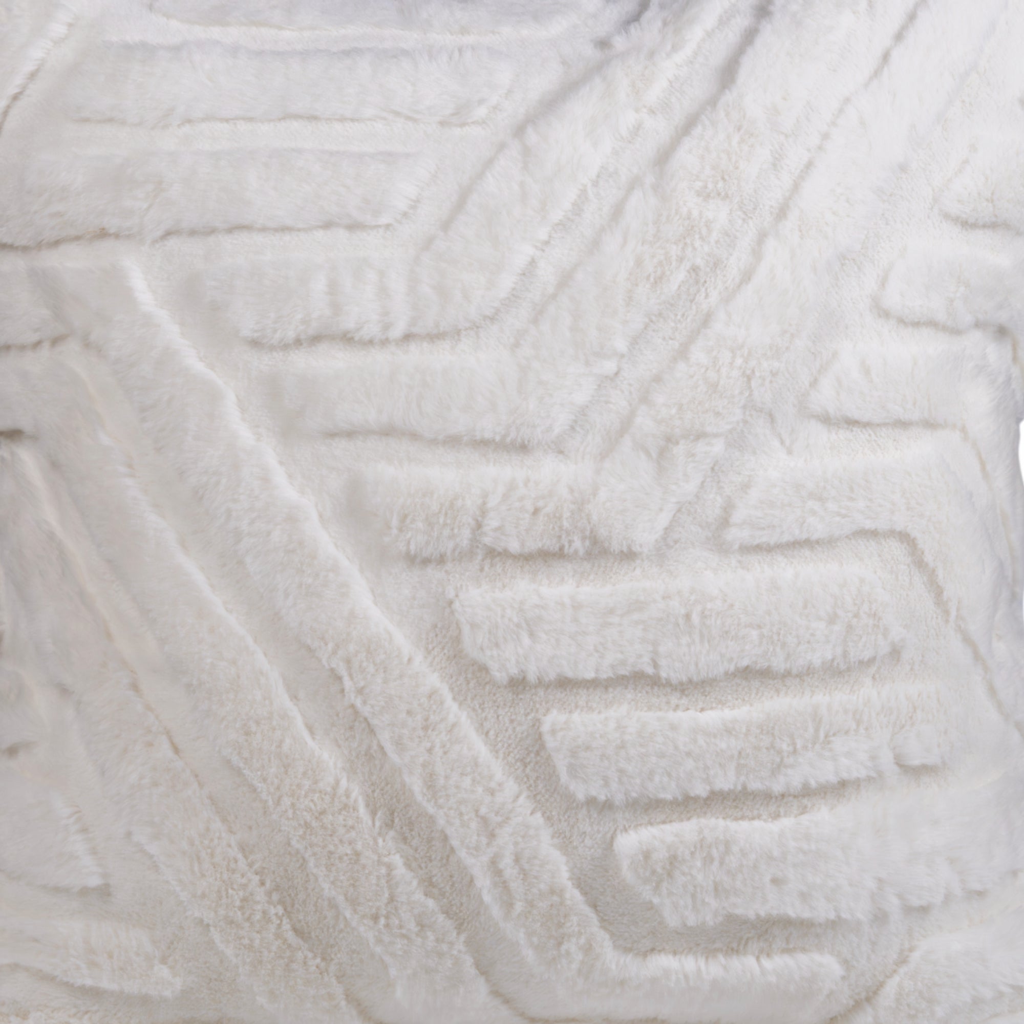 Premium White Textured Cushion Cover.