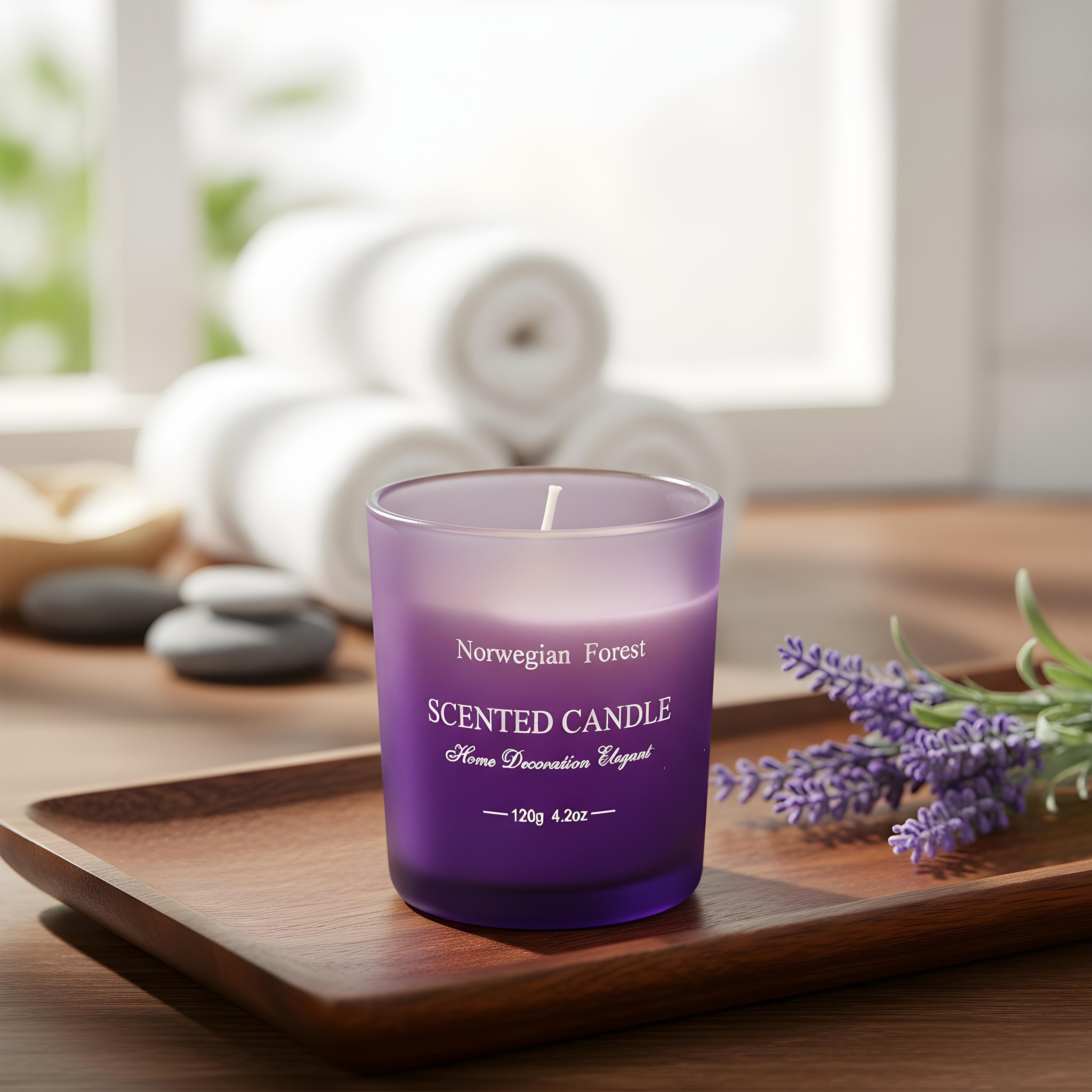 Purple LED jat candles 