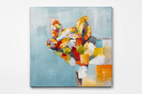 Colorful Abstract Pig Canvas Wall Art