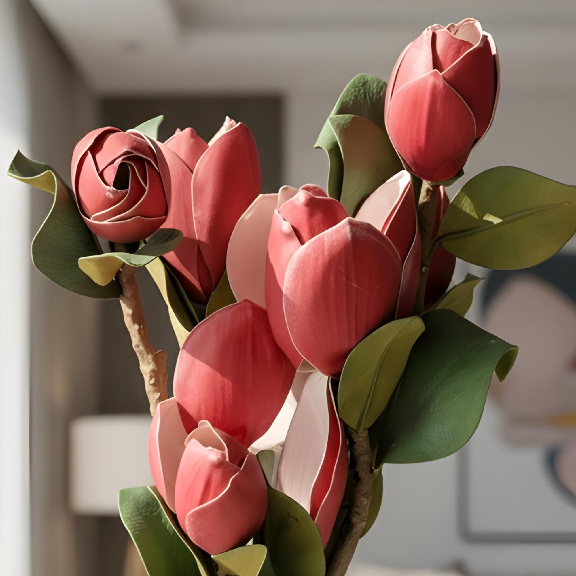 Red Foam Tulip Artificial Flowers