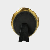 Round Gold-Leaf Resin Photo Frame.