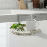 Round Resin Terrazzo Tray