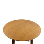 Round Wooden Table with Four Legs.