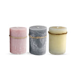 Rustic Wax Pillar Aromatic Candles