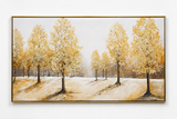 Golden Autumn Trees Canvas Wall Art