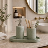 Mint Stone Bathroom Accessories Set