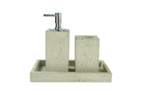 Textured Bathroom Accessories Set