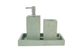 Textured Bathroom Accessories Set