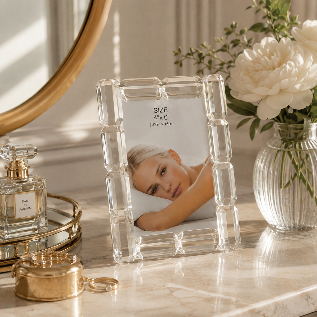 Crystal Glass Photo Frame