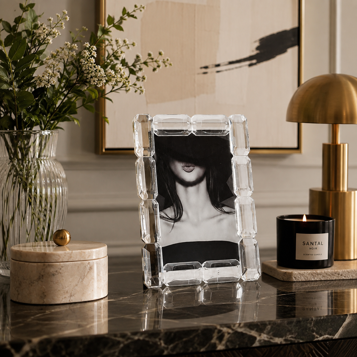 Crystal Glass Photo Frame