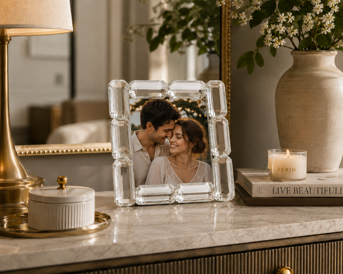Crystal Glass Photo Frame