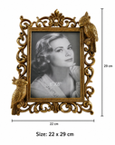 Ornate Gold Bird Photo Frame